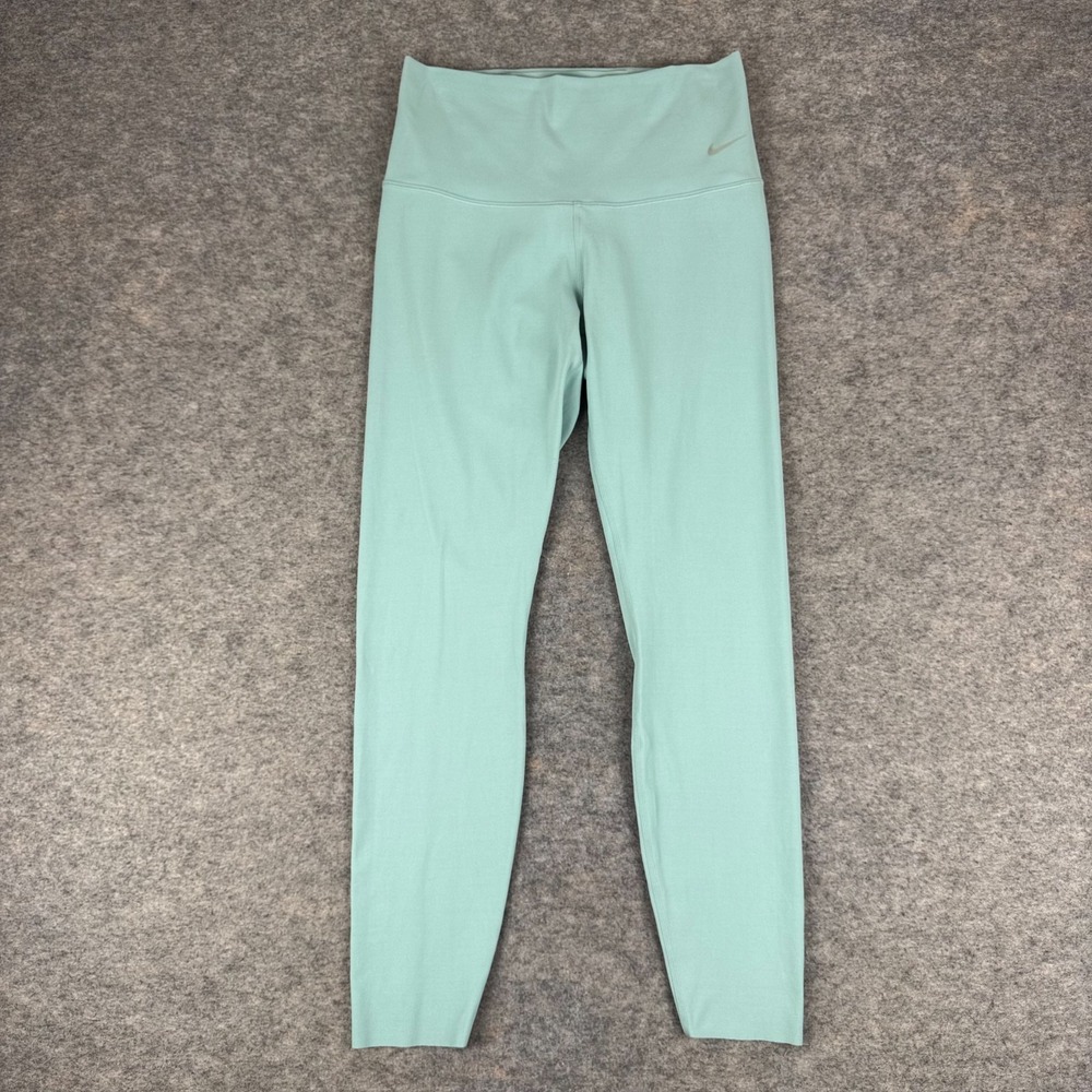 Nike Zenvy Gentle-Support High-Waisted 7/8 Leggings Mineral Green Womens Medium